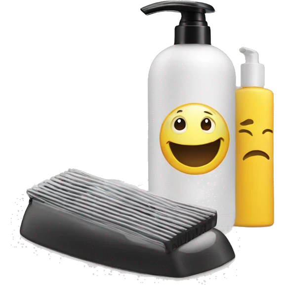 shampoo next to razor emoji