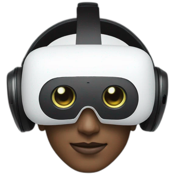 Apple vision pro VR headset emoji