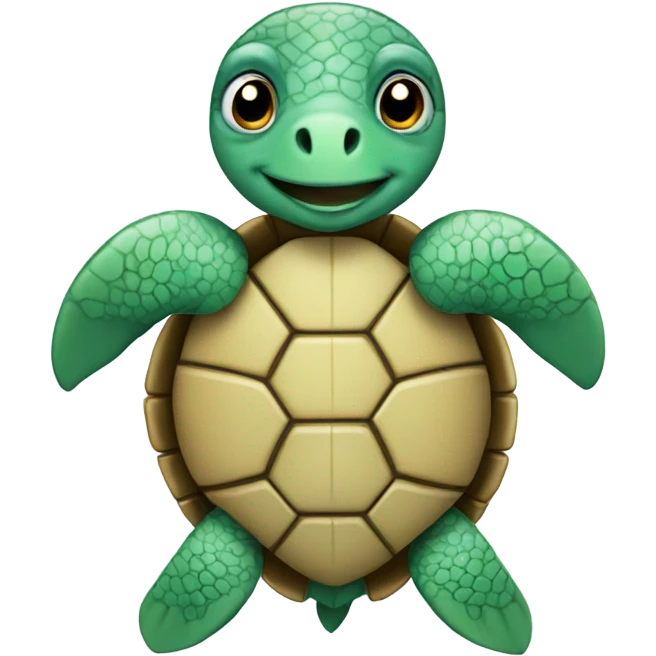 Christmas sea turtle emoji