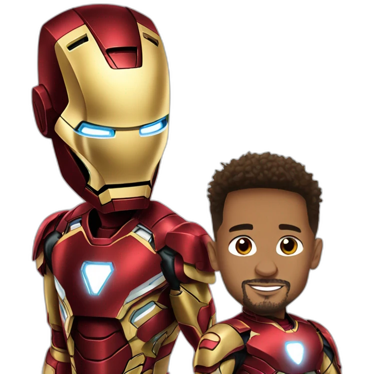 iron man and neymar emoji