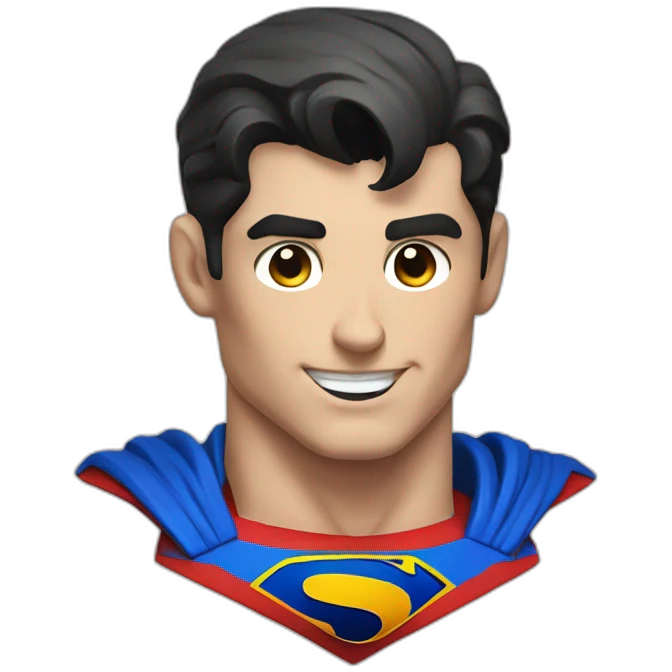superman, bust emoji
