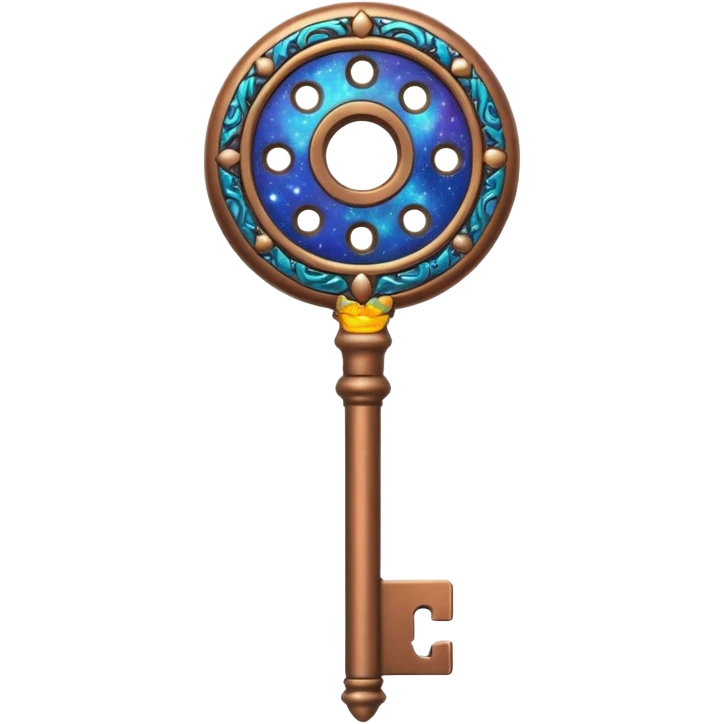 bronze key galaxy emoji