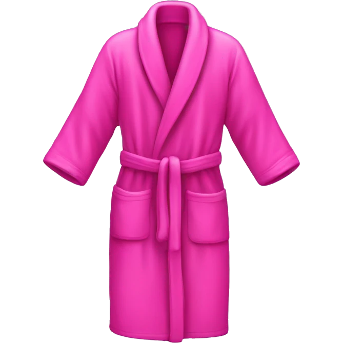 hot pink bathrobe emoji
