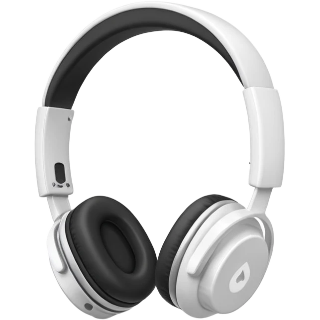 white Headphone emoji