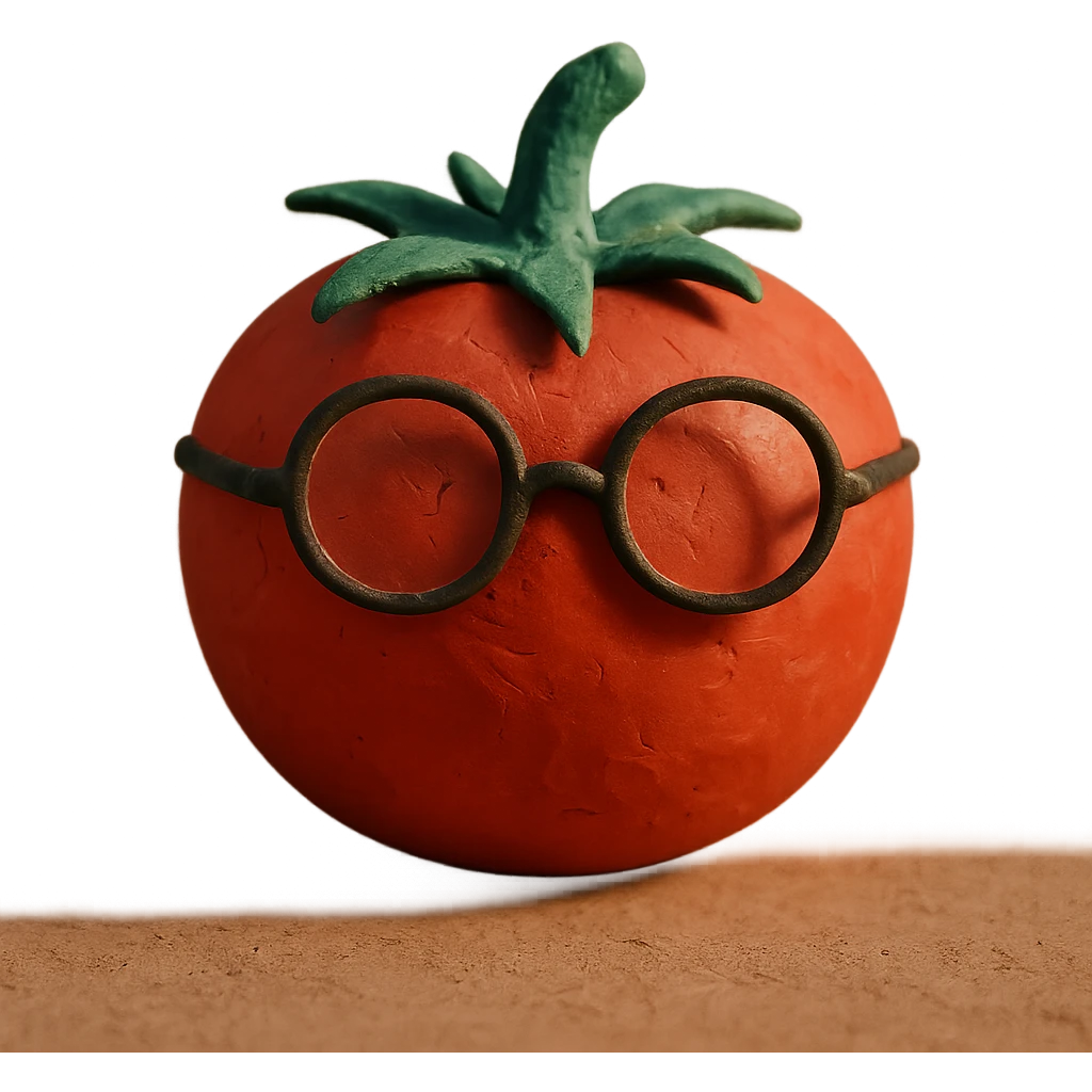 tomato with glasses emoji