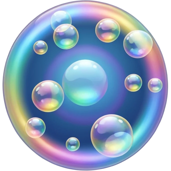 soap bubbles flowing emoji