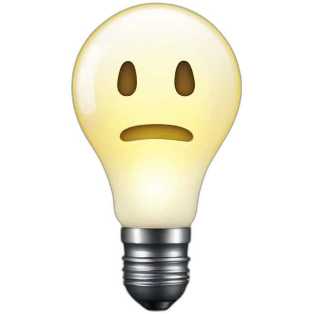 a flashlight with light coming out of it's bulb emoji