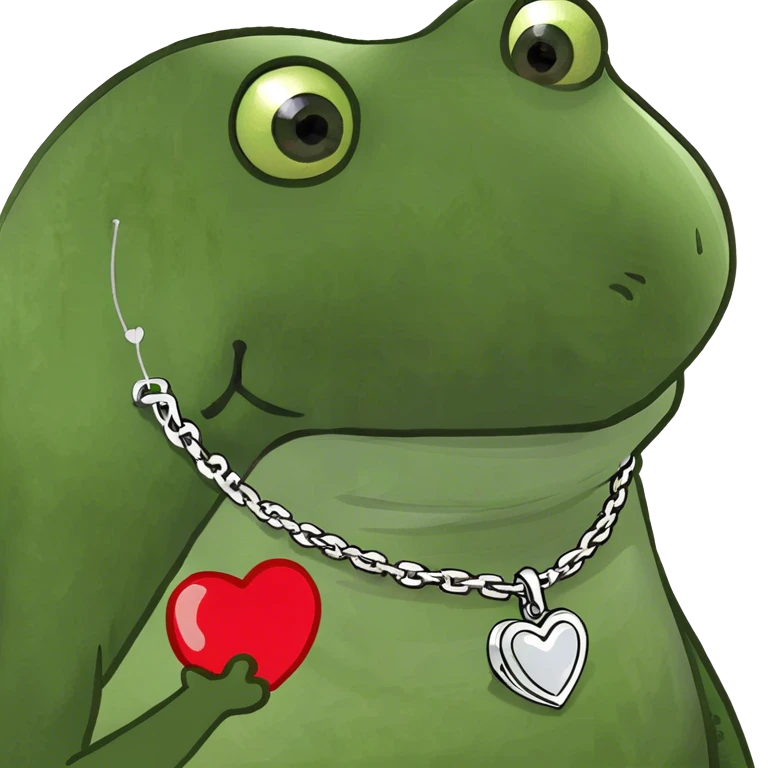 Safe green love heart emoji