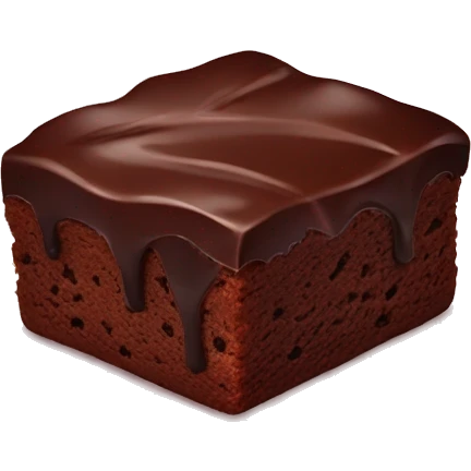 Chocolate brownie emoji