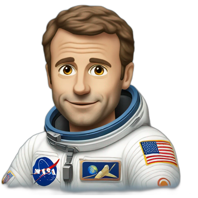 Emanuel Macron astronaute emoji