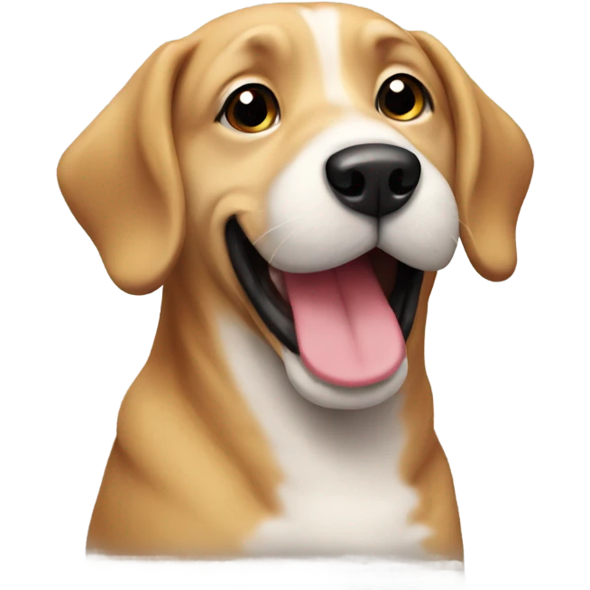 dog wishing a merry christmas emoji