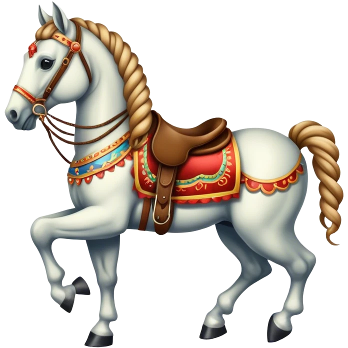 Vintage circus horse emoji