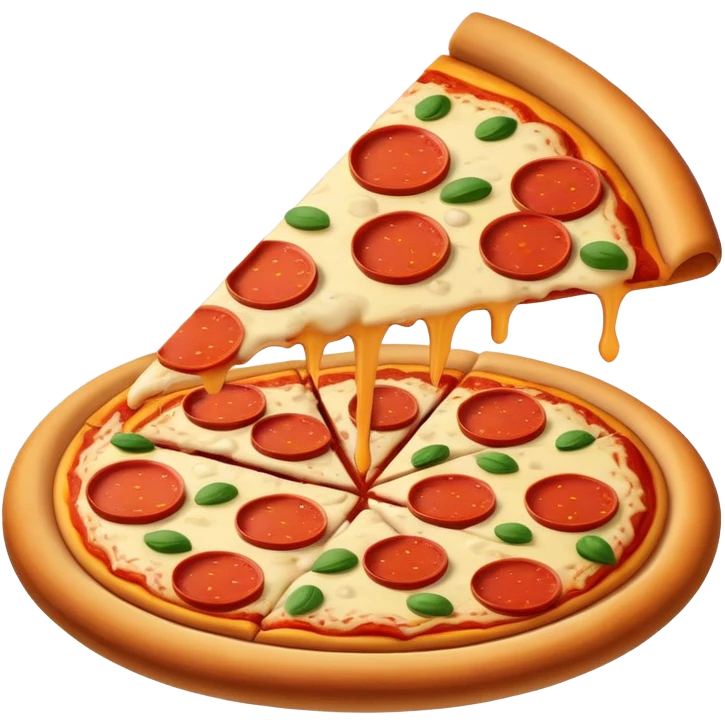 We cartoon style pizza emoji