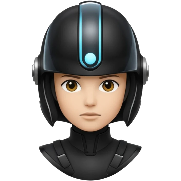 time traveler in black clothes emoji