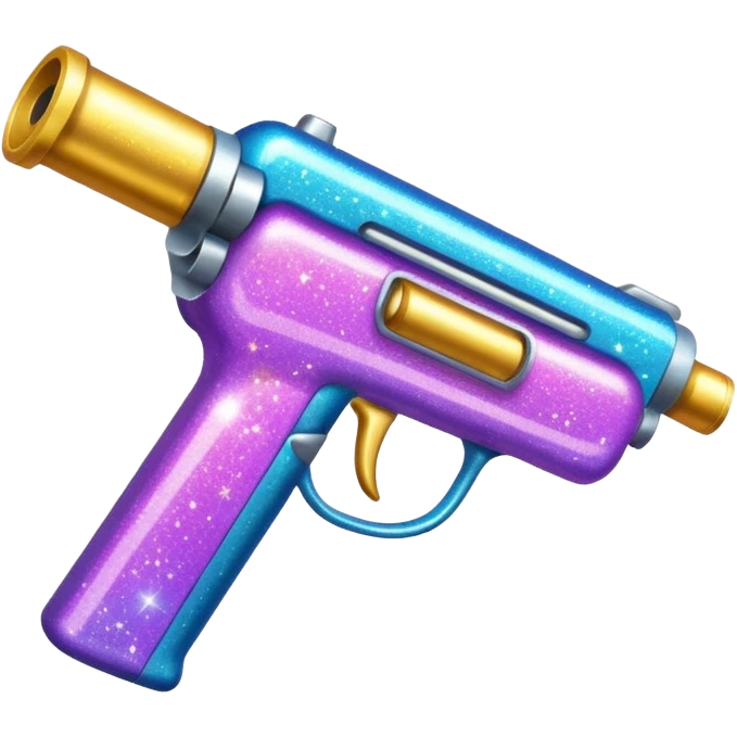 glitter gun emoji