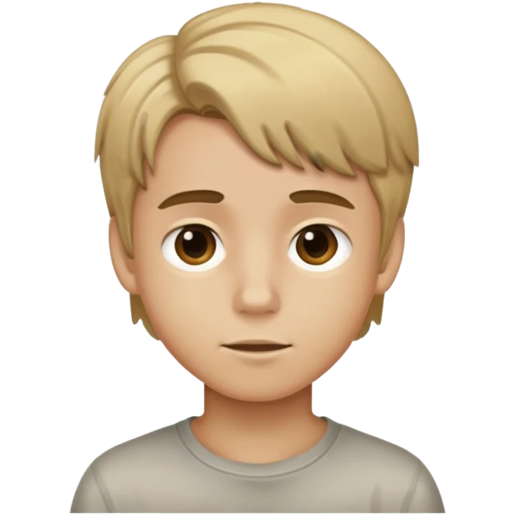 Boy dirty blonde hair emoji emoji