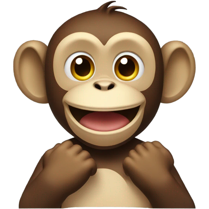 a monkey clapping emoji