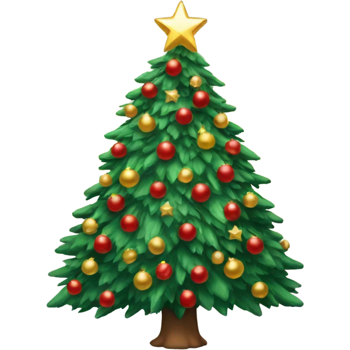 Beautiful big Christmas tree emoji
