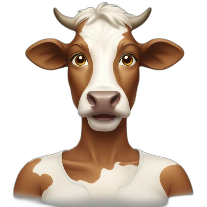 Cow ft woman emoji