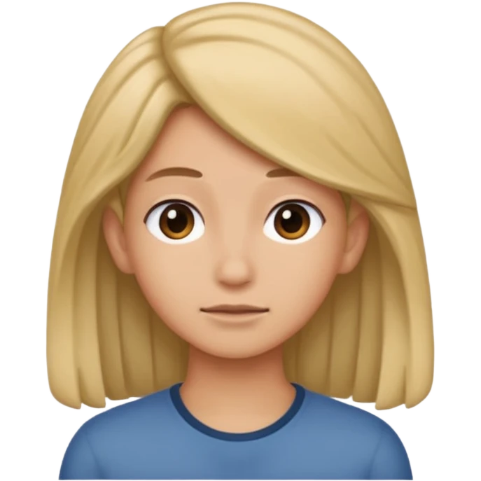tucking hair behind ear  emoji