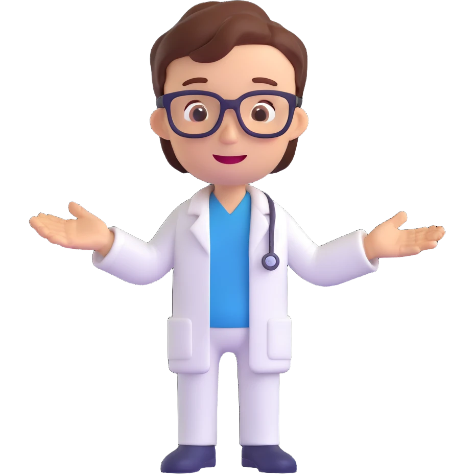 discord role icon for a psychiatric clinic featuring a funny silly patient character in 3D style, main color #6fe8f3, lighthearted humorous, easy to recognize at small size emoji