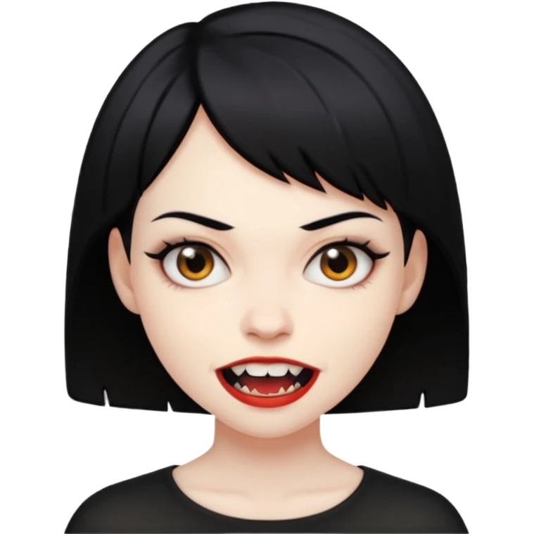 short hair vampire girl emoji