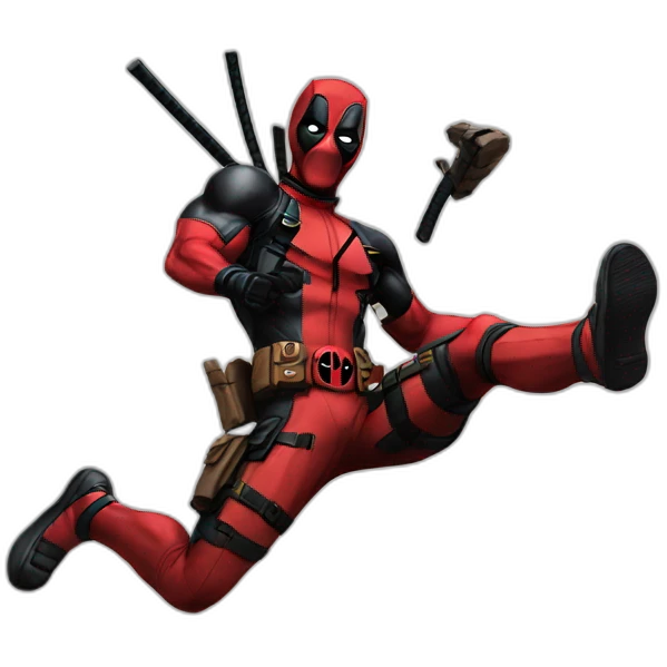 Deadpool jumped emoji
