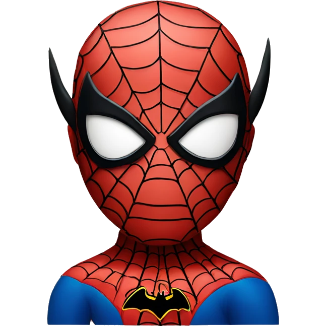 Spider-Man with Batman ears emoji