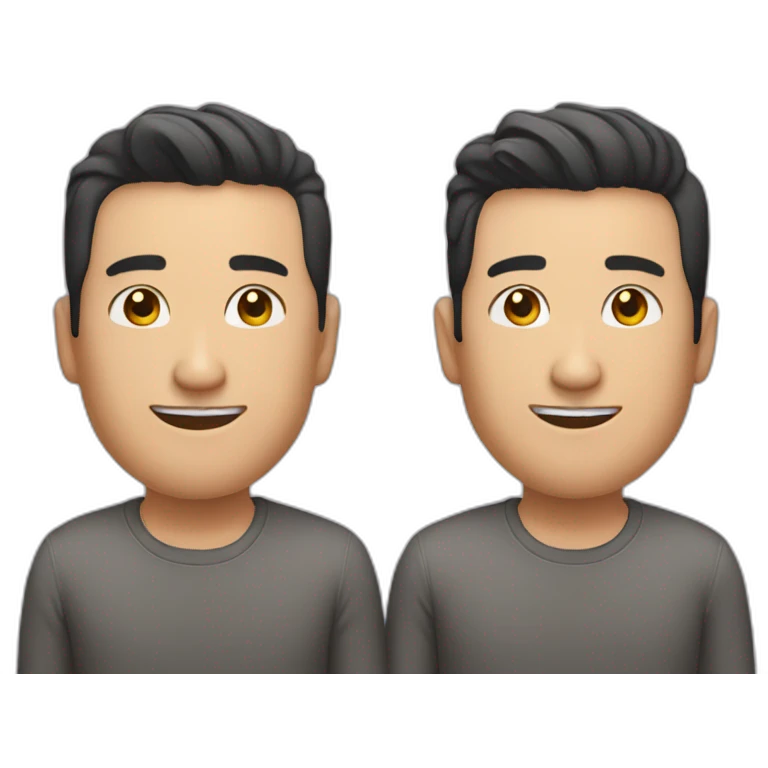 The guy making the chinese man emoji is gay emoji