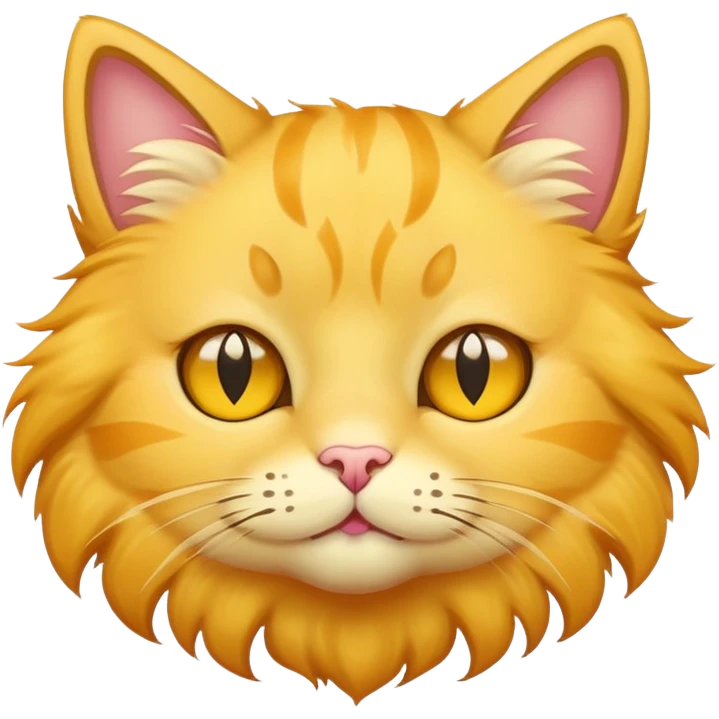 A yellow cat face with star eyes  emoji
