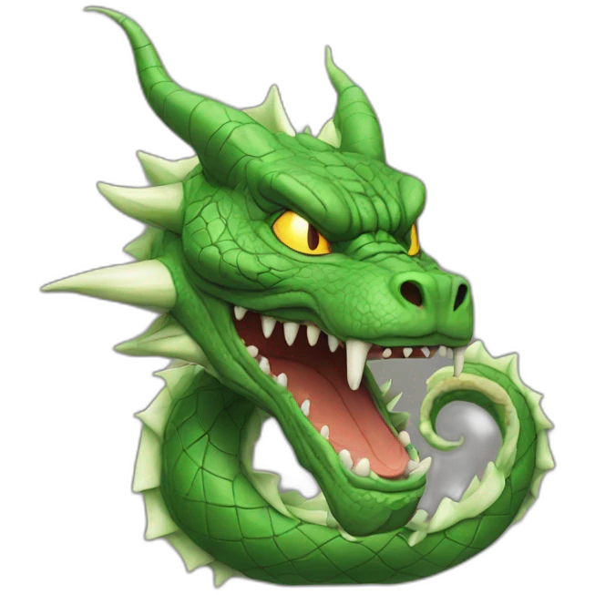 Crying shenron emoji