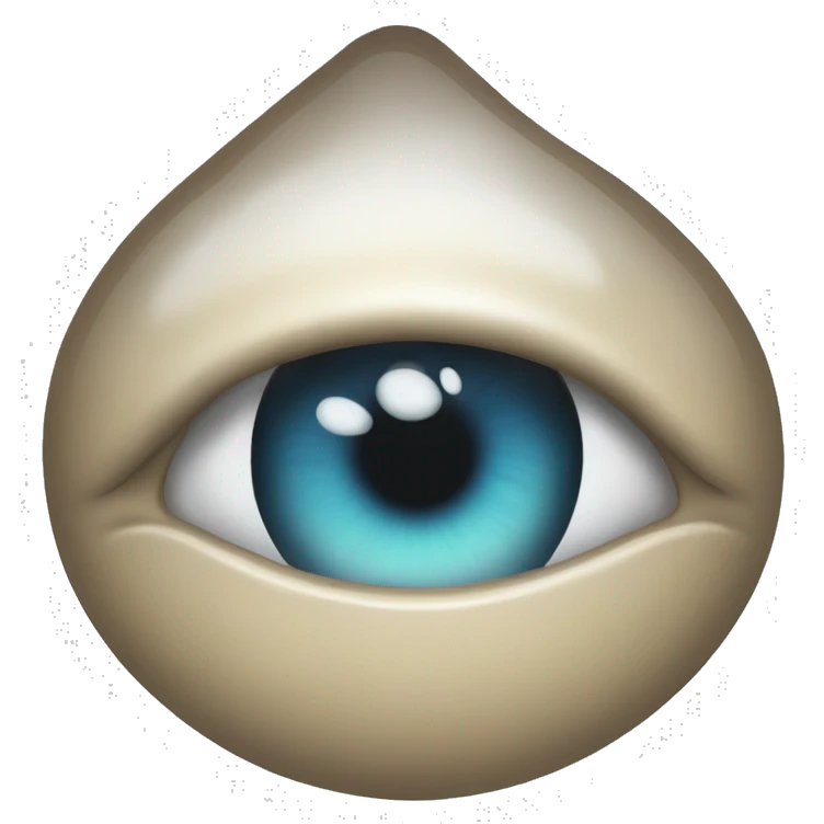 watery eye with hearth emoji