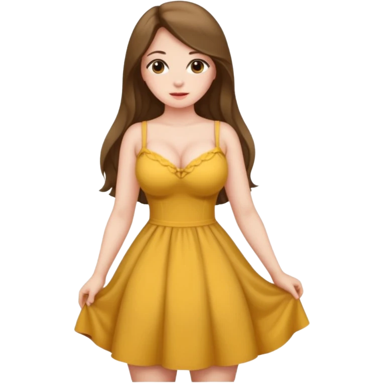 Naked girl, big butt n boobs emoji