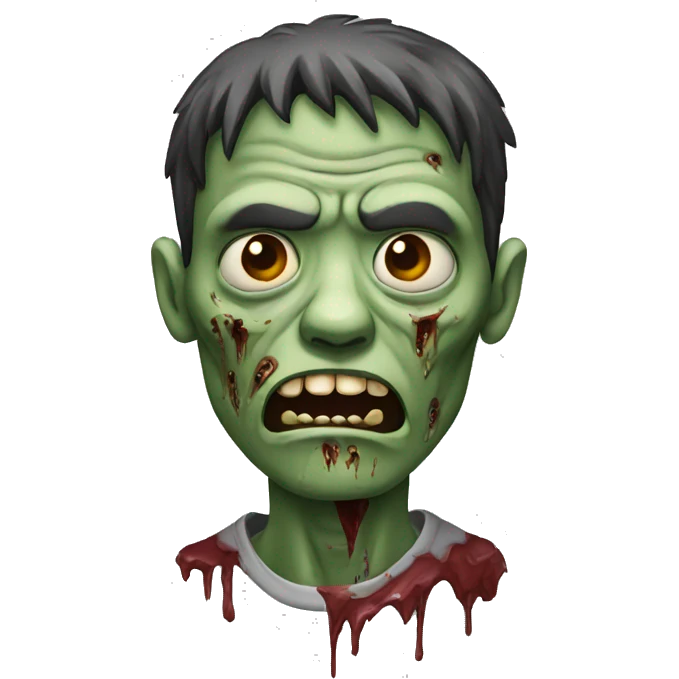 zombie en colère emoji