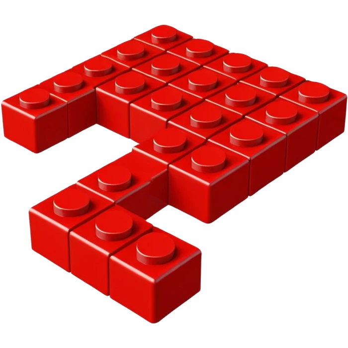 1 lego peice red emoji