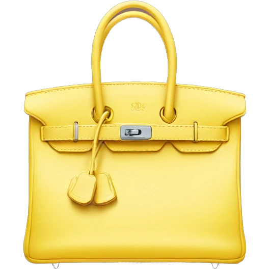 Birkin bag yellow emoji
