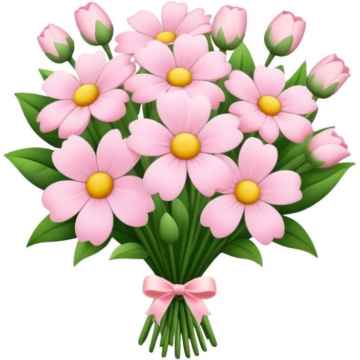 pale pink flower bouquet  emoji