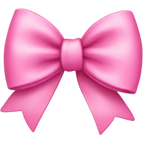 Cute pink bow emoji