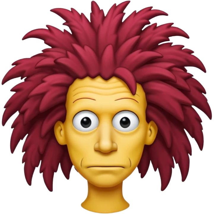 Sideshow Bob, simpson, long nose emoji