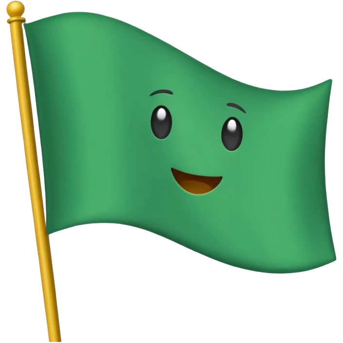 🚩 turn this into green emoji