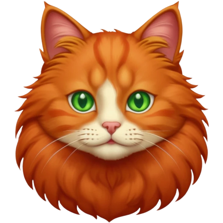 Red cat emoji