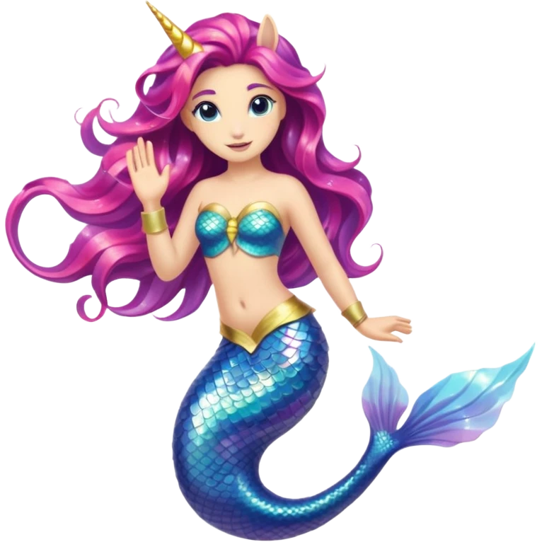 mermaid unicorn hybrid emoji