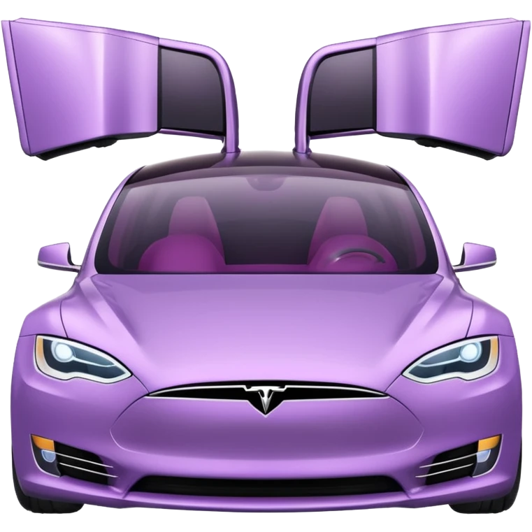 Light purple tesla emoji