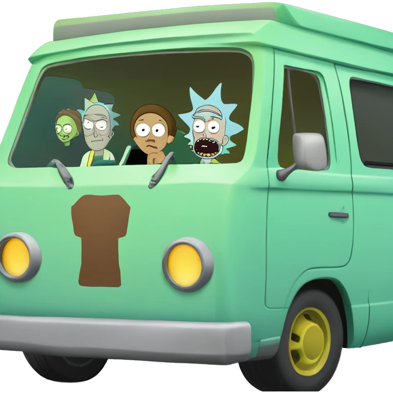 Rick and Morty’s scooby van emoji