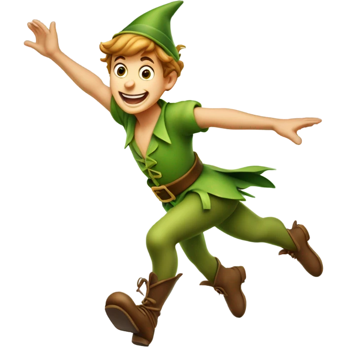 Disney’s Peter pan flying emoji