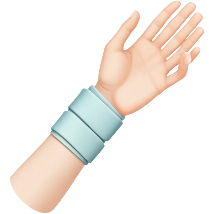 Wrist in a splint emoji