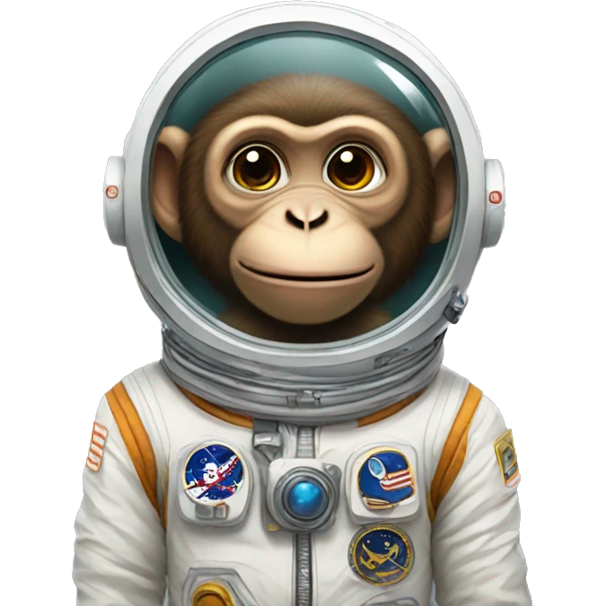 Monkey in a space suit emoji