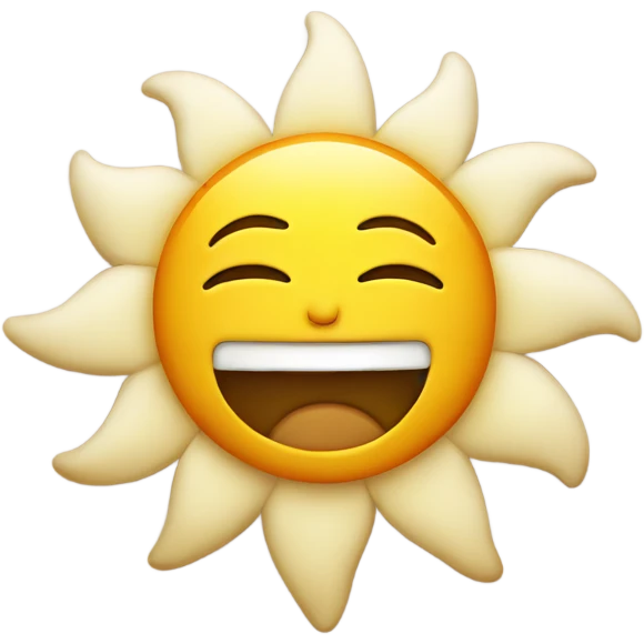 Sun going to sleep emoji