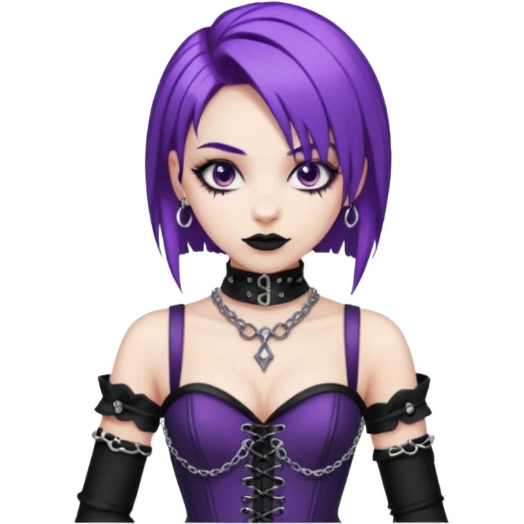 my nickname on the discord server is Little VIper, i have purple hair and an alt/goth style so like corsets and black with silver chains. i want a animated emoji with the text "'Lil Viper Mad" emoji