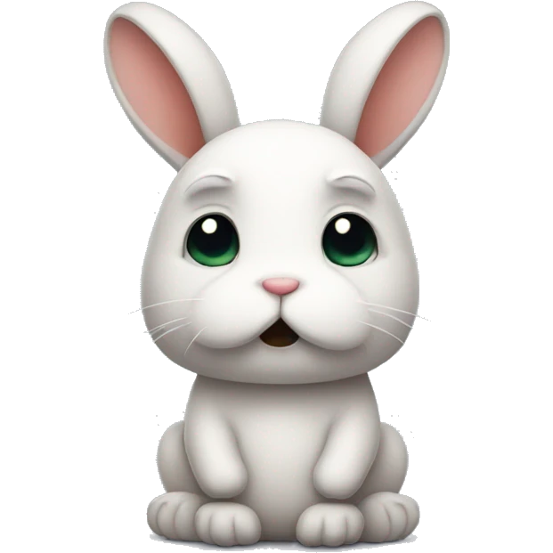 sad rabbit emoji